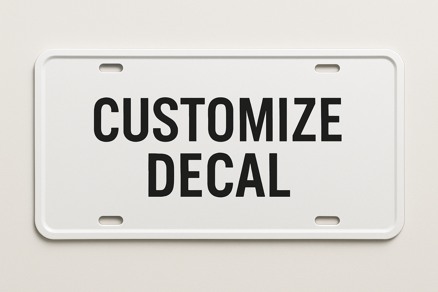 Custom License plate