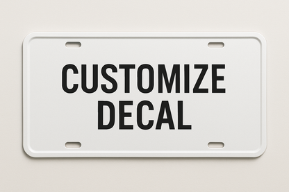 Custom License plate