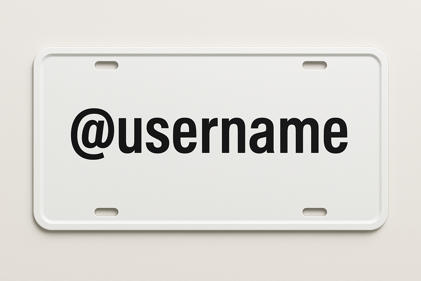 Custom License plate